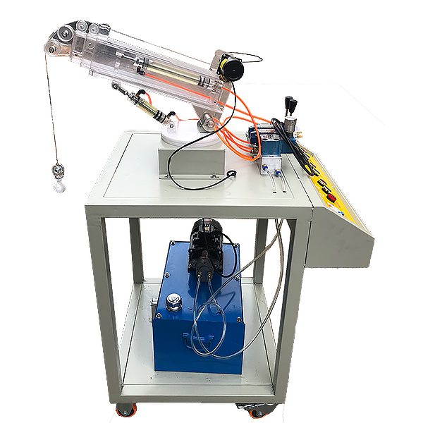 Transparent hydraulic crane experimental device